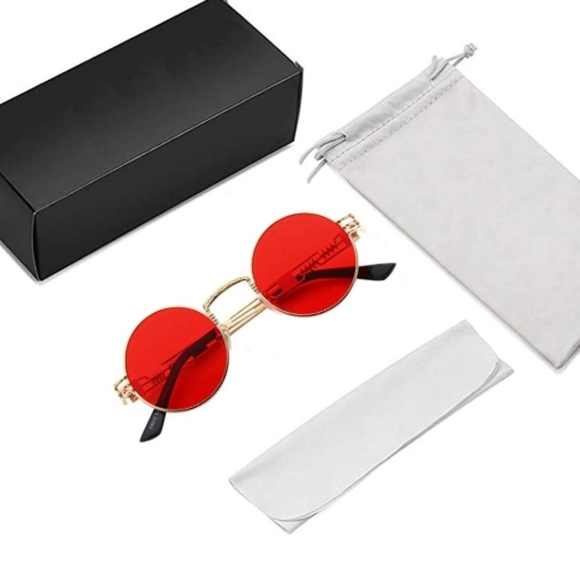 Round frame Sunglasses Men Women UV400 Polarized - Picture 6 of 7